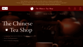 What Thechineseteashop.com website looked like in 2020 (4 years ago)