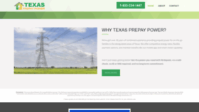 What Texasprepaypower.com website looked like in 2020 (3 years ago)