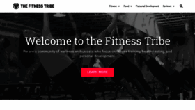 What Thefitnesstribe.com website looked like in 2020 (3 years ago)
