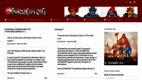What Thundercats.org website looked like in 2020 (3 years ago)