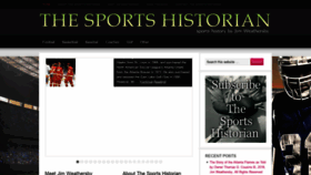 What Thesportshistorian.com website looked like in 2020 (3 years ago)