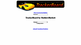 What Trackerboard.com website looked like in 2020 (3 years ago)