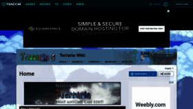 What Terraria.fandom.com website looked like in 2020 (3 years ago)
