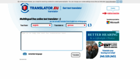 What Translator.eu website looked like in 2020 (3 years ago)