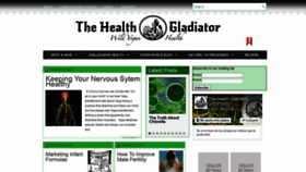 What Thehealthgladiator.com website looked like in 2020 (3 years ago)