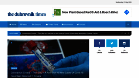 What Thedubrovniktimes.com website looked like in 2020 (3 years ago)
