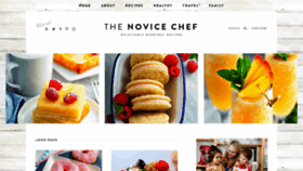What Thenovicechefblog.com website looked like in 2020 (3 years ago)