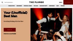 What Theplunge.com website looked like in 2020 (3 years ago)