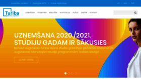 What Turiba.lv website looked like in 2020 (3 years ago)