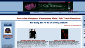 What Taichitranquility.com website looked like in 2020 (3 years ago)