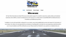 What Twinotter.com website looked like in 2020 (3 years ago)