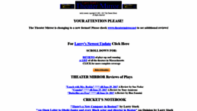 What Theatermirror.com website looked like in 2020 (3 years ago)