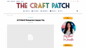 What Thecraftpatchblog.com website looked like in 2020 (3 years ago)