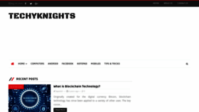 What Techyknights.com website looked like in 2020 (3 years ago)