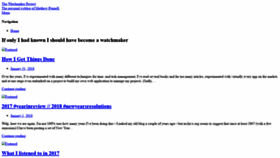 What Thewatchmakerproject.com website looked like in 2020 (5 years ago)