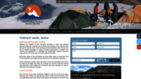 What Trekkingladakhzanskar.com website looked like in 2020 (3 years ago)