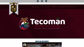 What Tecoman.gob.mx website looked like in 2020 (3 years ago)