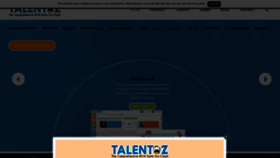 What Talentoz.com website looked like in 2020 (3 years ago)