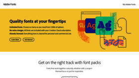 What Typekit.com website looked like in 2020 (5 years ago)