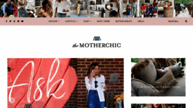 What Themotherchic.com website looked like in 2020 (3 years ago)
