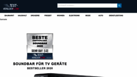 What Test-vergleiche.com website looked like in 2020 (3 years ago)