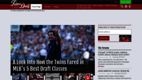 What Twinsdaily.com website looked like in 2020 (3 years ago)
