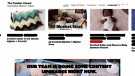 What Thecrochetcrowd.com website looked like in 2020 (3 years ago)