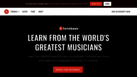 What Tonebase.co website looked like in 2020 (3 years ago)