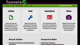 What Tunnelsup.com website looked like in 2020 (3 years ago)