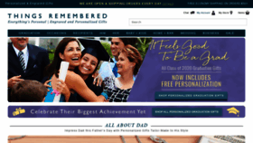 What Thingsremembered.com website looked like in 2020 (3 years ago)