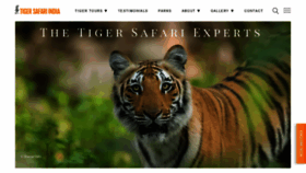 What Tigersafariindia.com website looked like in 2020 (3 years ago)