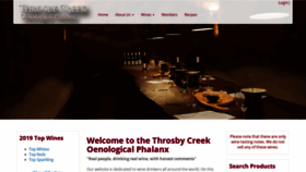 What Throsbycreek.com website looked like in 2020 (3 years ago)