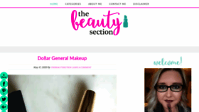 What Thebeautysection.com website looked like in 2020 (4 years ago)