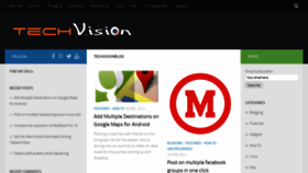What Techvisionblog.in website looked like in 2020 (3 years ago)