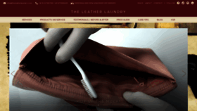 What Theleatherlaundry.com website looked like in 2020 (3 years ago)