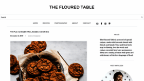 What Theflouredtable.com website looked like in 2020 (3 years ago)