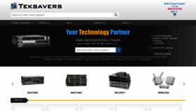 What Teksavers.com website looked like in 2020 (3 years ago)