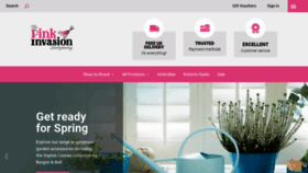 What Thepinkinvasioncompany.co.uk website looked like in 2020 (3 years ago)