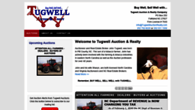 What Tugwellauctionrealty.com website looked like in 2020 (3 years ago)