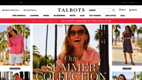 What Talbots.com website looked like in 2020 (3 years ago)