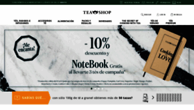 What Teashop.com website looked like in 2020 (3 years ago)