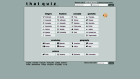 What Thatquiz.org website looked like in 2020 (3 years ago)