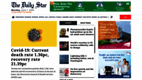 What Thedailystar.net website looked like in 2020 (3 years ago)