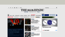 What Thehindu.com website looked like in 2020 (3 years ago)
