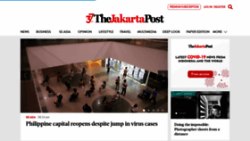What Thejakartapost.com website looked like in 2020 (3 years ago)