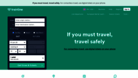 What Thetrainline.com website looked like in 2020 (3 years ago)