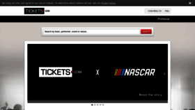 What Tickets.com website looked like in 2020 (3 years ago)