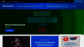 What Ticketmaster.com.mx website looked like in 2020 (3 years ago)