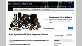 What Truckmanualshub.com website looked like in 2020 (3 years ago)