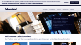 What Tobaccoland.de website looked like in 2020 (3 years ago)